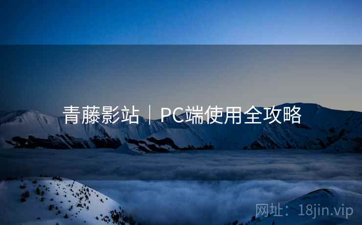 青藤影站｜PC端使用全攻略
