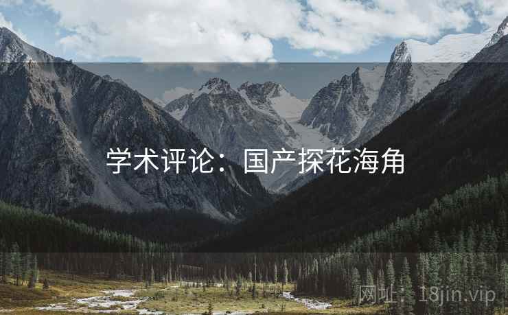 学术评论:国产探花海角 学术评论:国产探花海角